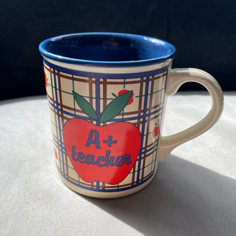 Vintage Potpourri Press A+ Teacher Coffee Tea Mug Made in Korea 1990